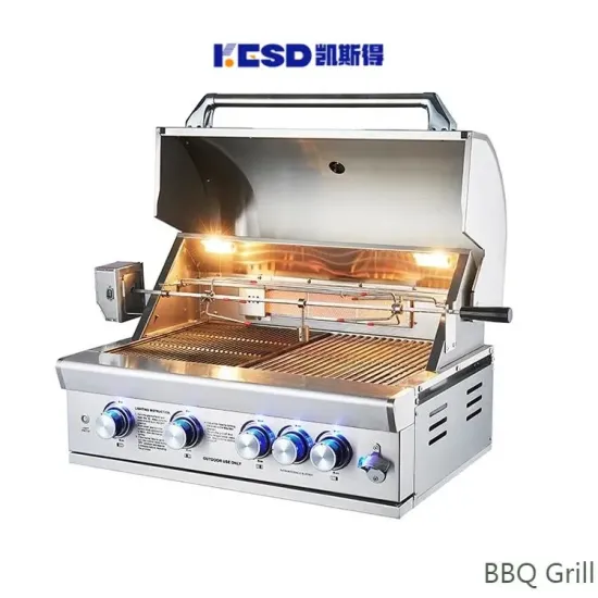 New Commercial Gas Grill with 4 Gas Burner Outdoor Kitchen