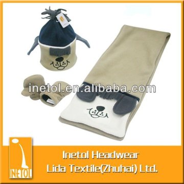 child winter hat scarf gloves set
