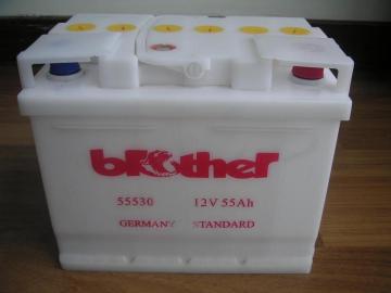 55530 Dry Charged Car Batteries DIN 12V 55Ah