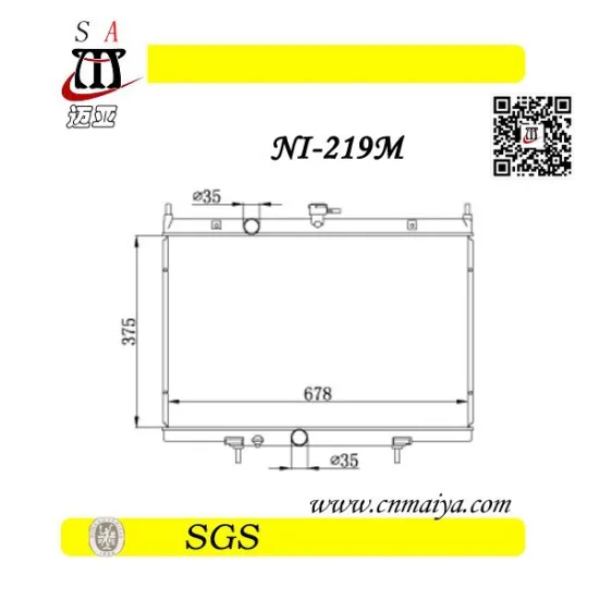 Nissan radiator car radiator OEM:21400-ET000 DPI:2998