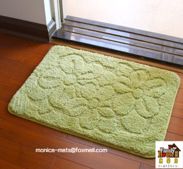 40x60cm Hand Tufted Floral Design Washable High Cut Low Loop Kitchen Mat