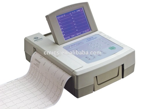 12 Channel Portable ECG Machine with 5.7" LCD and CE Certification