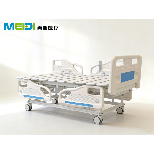 Luxury 5-Function Electric Hospital Bed with PP Bed Board, Medical Nursing Bed