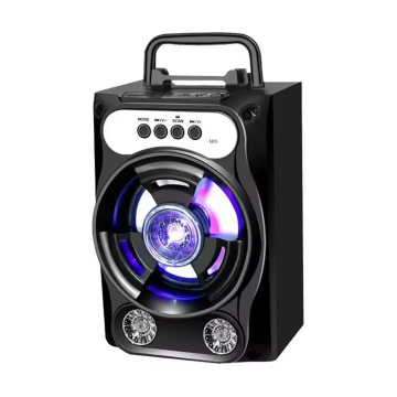 Outdoor Wireless Sound System: Bass Stereo with LED Light, TF Card, FM Radio & Karaoke Function