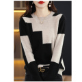 autumn winter women's round neck pullover cardigan