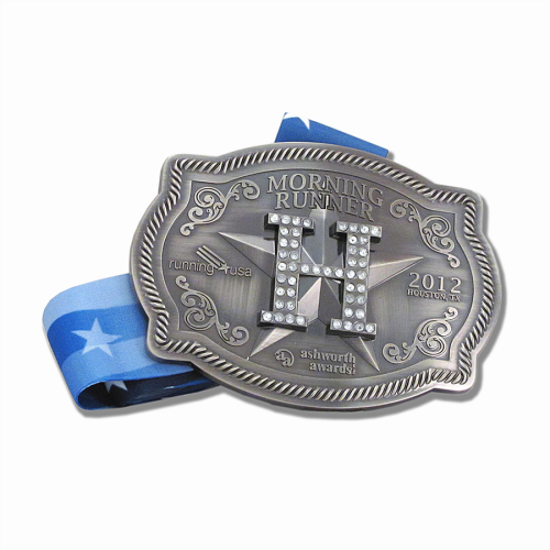 Custom Western Cow Boy Belt Buckle Medal