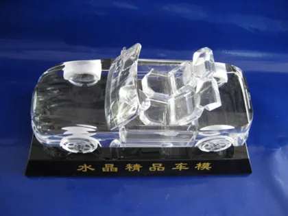 crystal glass car model