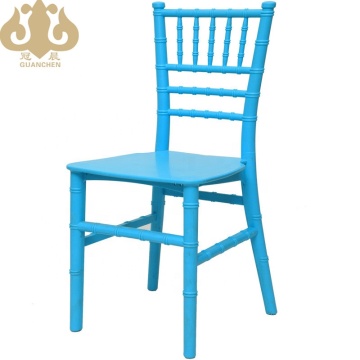 Hot Sale Stackable White Plastic Kids Tiffany Chiavari Chairs for Children's Parties