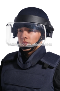 Ballistic protective bulletproof face shield/helmet visor/bulletproof shield for sale