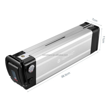 Sun Ease 36V 500W Electric Bike Battery - Lithium Silverfish 36V 10AH Pack