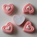 100pcs/bag Flatback Heart Shaped Resin Beads Pink Major Handmade Craft Decor Beads Slime For Handmade Craft Decor Charms