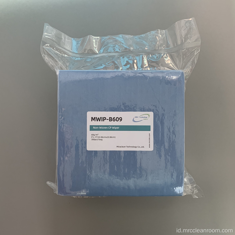 68gsm Biru Tisu Selulosa Poliester Non-woven Biru