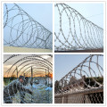 Galvanized razor wire, concertina barbed wire