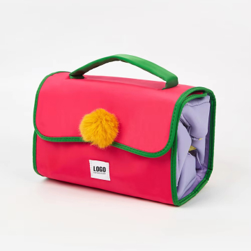 Fabrik benutzerdefinierte Nylon-Reisetacktasche: Neue Style Vier-in-Eins-Make-up-Make-up-Tasche mit mehreren Reißverschlüssen mit mehreren Reißverschlüssen
