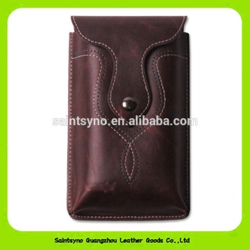 Protective flip leather case cover for 5.0 inch mobile phone pouch 16123