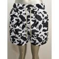 Cow print men's beach shorts