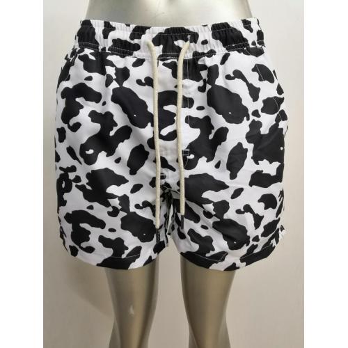 Shorts de playa para hombres con estampado de vacas