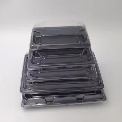 Plastic Food Container PS Cake Sushi Chocolate Trays