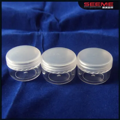 3g cosmetics jar with pp lid ,3g cosmetics jar for skin care ,lip balm jar /container