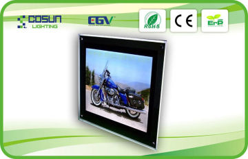 Graphic Acrylic Crystal Slim Light Box / Crystal Light Box Display For Photo Studio