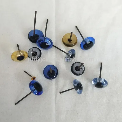 Animal glass eyes many colour blue green yellow for toy and doll