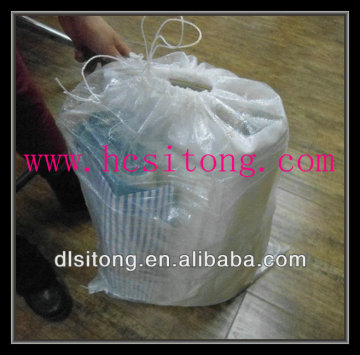 pp transparent bag sewed with a string for packing