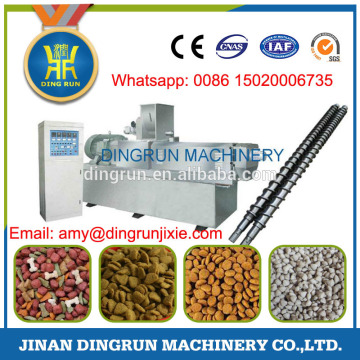 automatic twin screw extruder dry dog food machine