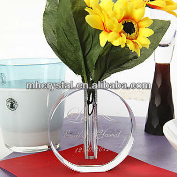 Personalized Crystal Round Vase MH-V043