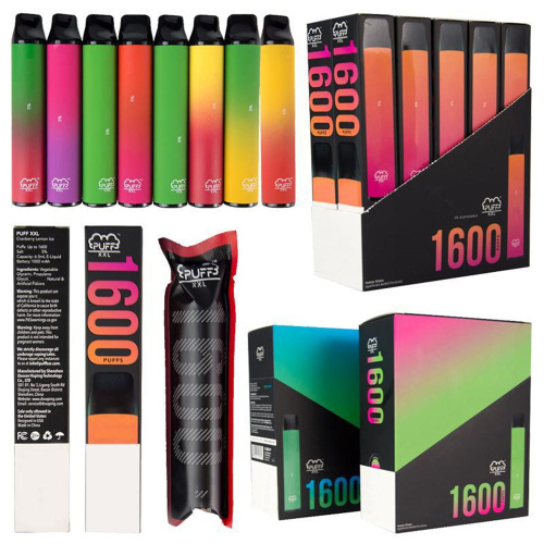 Barra Puff XXL 1600 Puff Descartável Vape Caneta