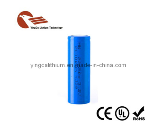 26650 3.3V 3200mAh Lithium Battery for Rechargeable