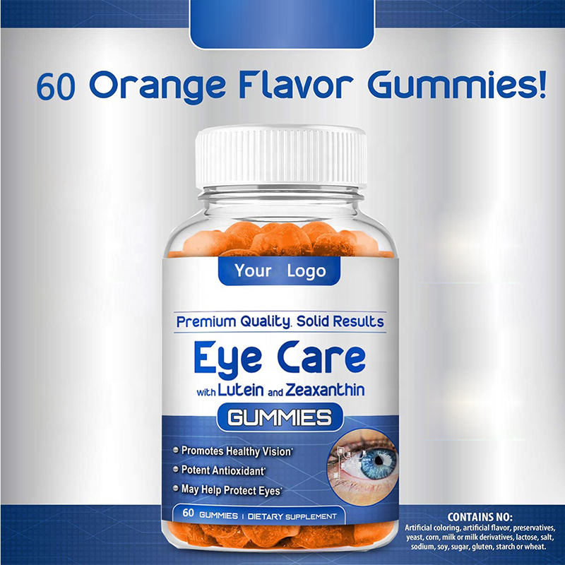 OEM/ODM Private Label Sugar Free Zeaxanthin Extract Healthy Vision Organic Lutein Eye Care Gummies