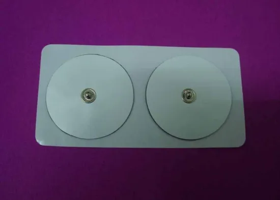 White Square 50*50mm 3.5mm 2.0mm Or 2.5mm Self Adhesive Electrodes,medical Massage Health Electrode Conduction Pad,