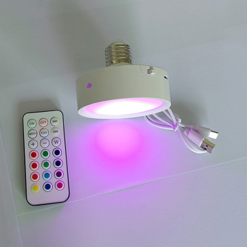 Rechargeable Light Bulbs with Remote Control, Timer, and 3 Color Temperatures - E26/E27 Battery Operated