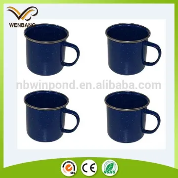 8-9-10cm tin logo printing printed enamel mugs