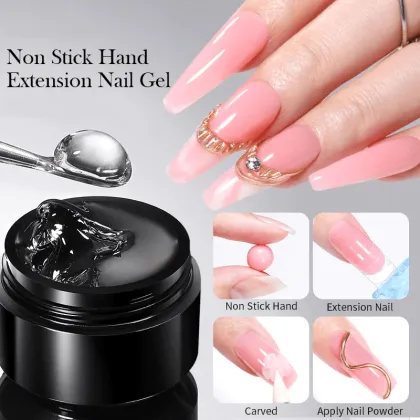 Nail Artist's Choice: Premium Non-Tacky Nail Extension Gel for Stunning Manicures