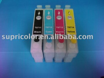 refillable Ink Cartridge for epson T0711-T0714 with ARC chip