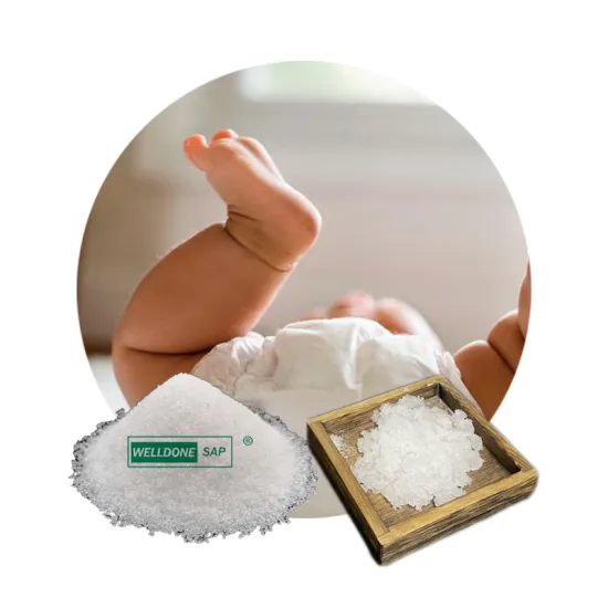 Super Absorbent Polymer Sodium Polyacrylate Powder for Diaper Production