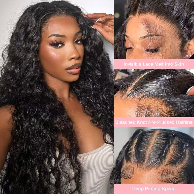 30 Inch HD Deep Wave Lace Front Wig