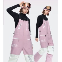 Pantaloni bavaglini da sci women snowboard impermeabile