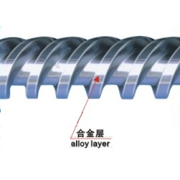 রাবার মেশিনের জন্য টুইন শঙ্কুযুক্ত স্ক্রু ব্যারেল