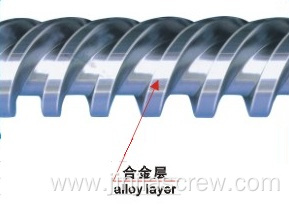 Twin conical screw barrel for Rubber Machine
