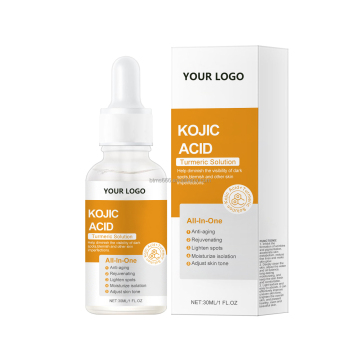 Siero di sbiancamento anti-Pimple anti-invecchiamento a marchio del distributore con curcuma e acido kojico