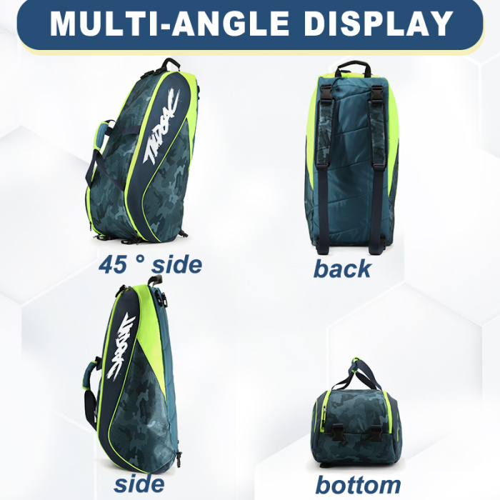 Bolsa de tênis durável com vários compartimentos