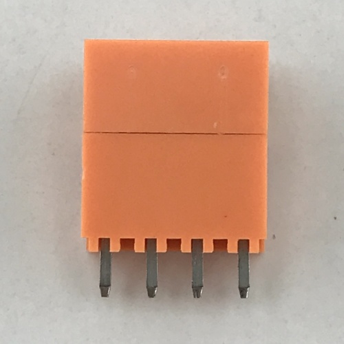 Bornier enfichable PCB orange à pas de 3,96 mm