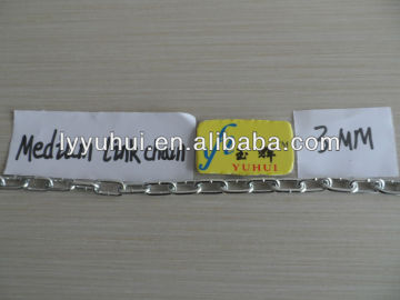 3mm galvanized medium link chain
