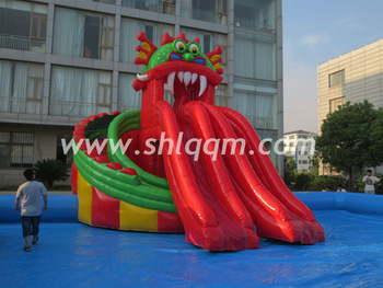 Hot sale inflatable water park slides for sale