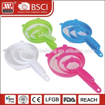 Kitchen fruit Plastic silicone mesh vegetable strainer
