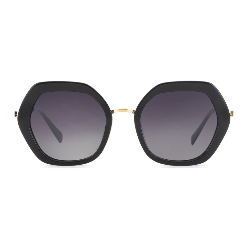 Belieye Female/Male Geometric Sunglasses For Round Face