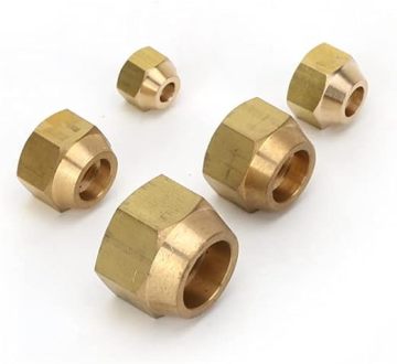 Imperial Metric Brass Flare Nuts: Essential Plumbing Connectors for Air Conditioner Compressors and Copper Tubing