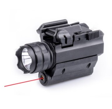 250 Lumens Tactical LED Flashlight with Red Laser Sight